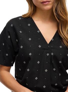 Blusa Vila Viprisilla negro para mujer