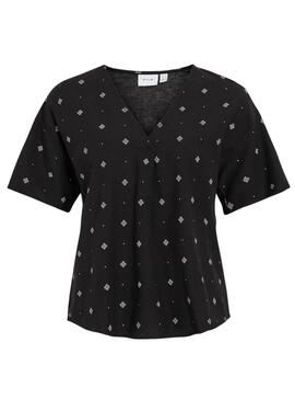 Blusa Vila Viprisilla negro para mujer