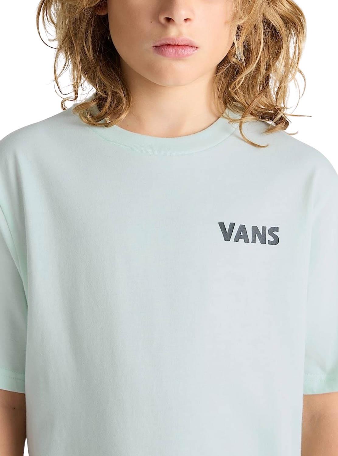 Camiseta Vans Headwaves turquesa para niño