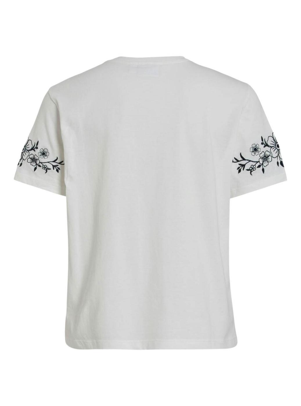 Camiseta Vila Visybil blanco para mujer
