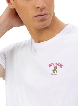 Camiseta El Pulpo Travel Family blanco para hombre