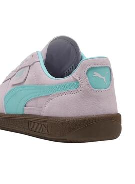 Zapatillas Puma Palermo rosa y turquesa para mujer