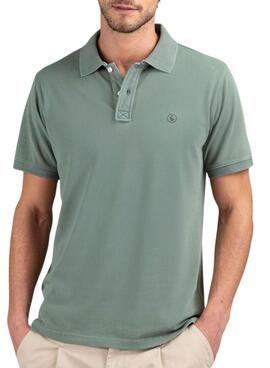 Polo El Ganso Dyed verde para hombre