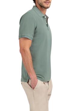 Polo El Ganso Dyed verde para hombre