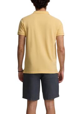 Polo Silbon Clásico amarillo para hombre
