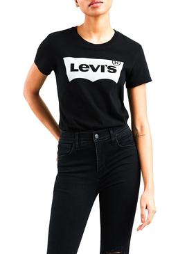 Camiseta Levis Perfect Holiday Negro Mujer
