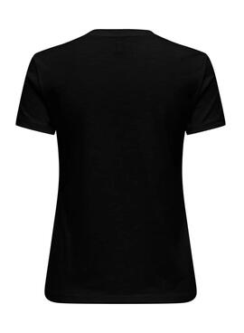 Camiseta Only Drew negro para mujer