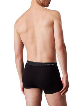 Pack calzoncillos Calvin Klein Trunk Boxer negro para hombre