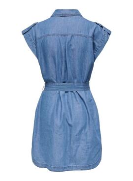 Vestido Only Bea Franco azul para mujer