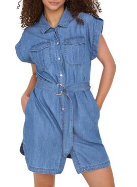 Vestido Only Bea Franco azul para mujer