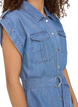 Vestido Only Bea Franco azul para mujer