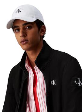 Gorra Calvin Klein Jeans Monologo Baseball blanco para hombre