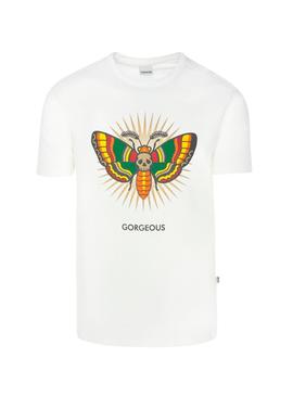 Camiseta Gorgeous Butterfly Blanco Hombre