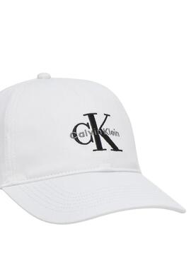 Gorra Calvin Klein Jeans Monologo Embroidery blanco para hombre