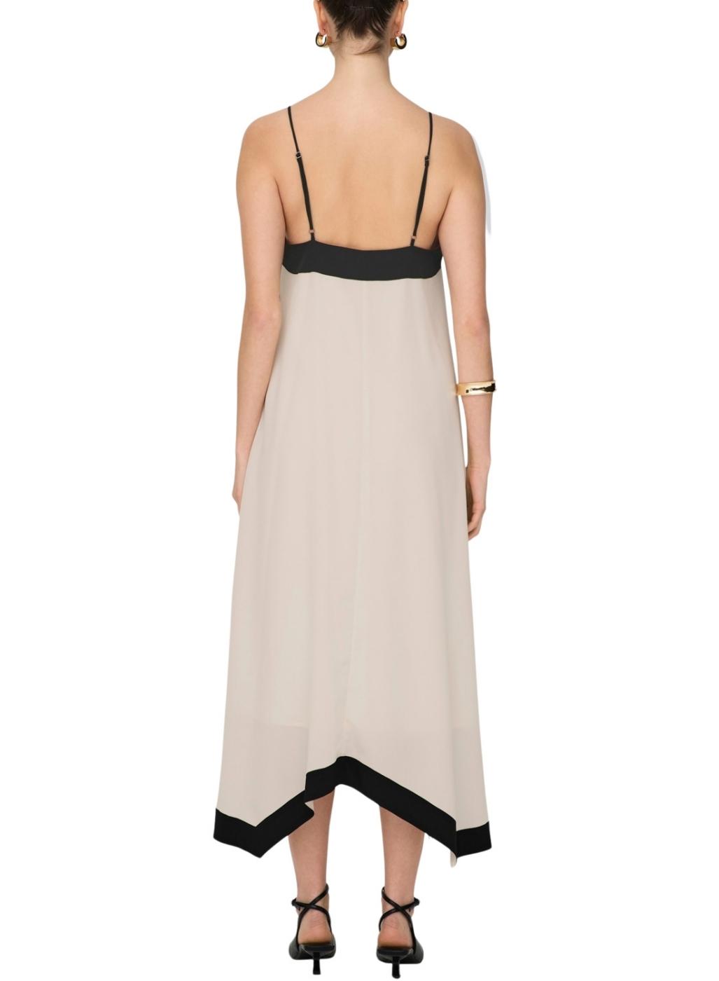 Vestido Only Diana beige para mujer