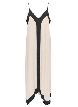 Vestido Only Diana beige para mujer