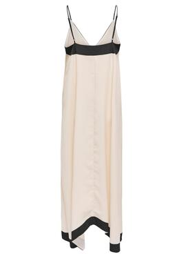 Vestido Only Diana beige para mujer