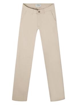 Pantalón chino Silbon Sport beige para hombre
