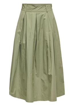 Falda Only Lucinda verde para mujer