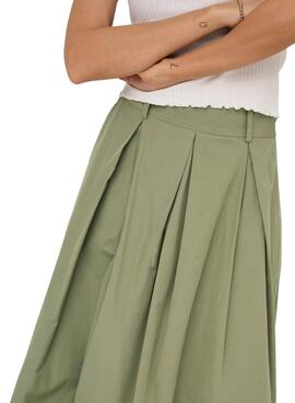 Falda Only Lucinda verde para mujer