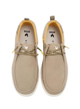 Zapatos Walkin Pitas Wallabi Biarritz beoge para hombre