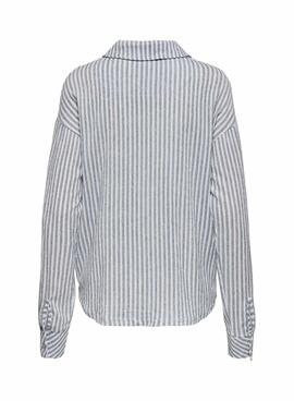 Camisa Only Lottie azul para mujer