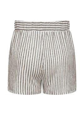 Shorts Only Lottie tostado para mujer