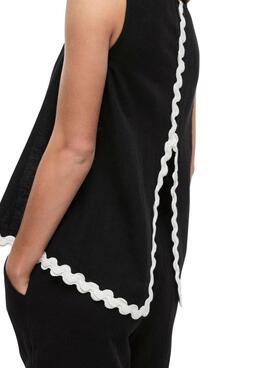 Top Vila Manda negro para mujer