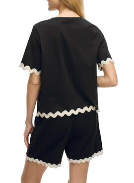 Top Vila Calisa negro para mujer