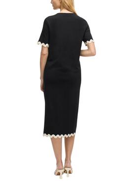 Vestido Vila Calisa negro para mujer