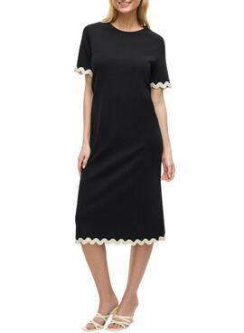 Vestido Vila Calisa negro para mujer