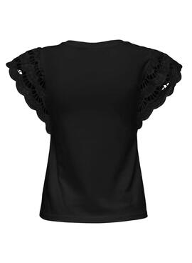 Camiseta Only Macy negro para mujer