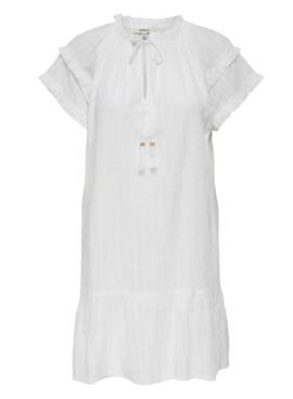 Vestido Only Nalla blanco para mujer