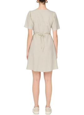 Vestido Only Vita beige para mujer