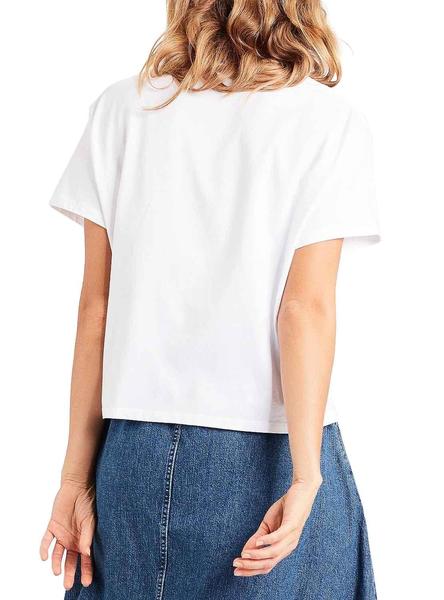camiseta levis blanca mujer