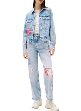 Chaqueta vaquera Tommy Jeans Classic Trucker azul para mujer