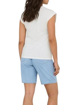 Camiseta Only Delia blanco para mujer