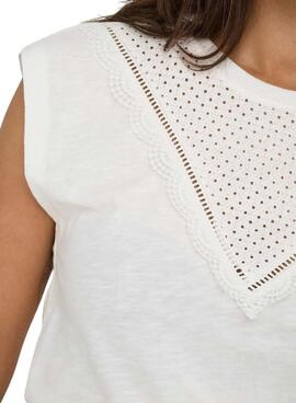 Camiseta Only Delia blanco para mujer