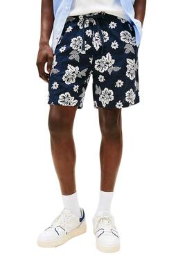 Bermudas Tommy Jeans Slub estampado floral para hombre