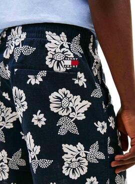 Bermudas Tommy Jeans Slub estampado floral para hombre