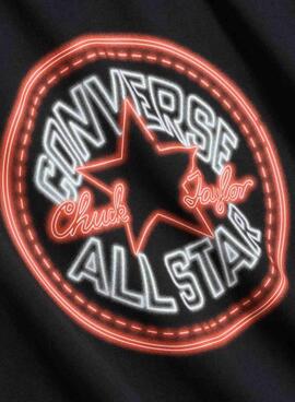 Camiseta Converse Neon Sig negro para hombre