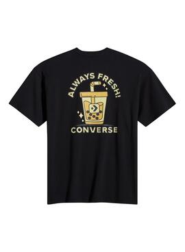 Camiseta Converse Bobba Tea negro para hombre