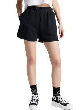 Shorts Converse Star Chevron negro para mujer