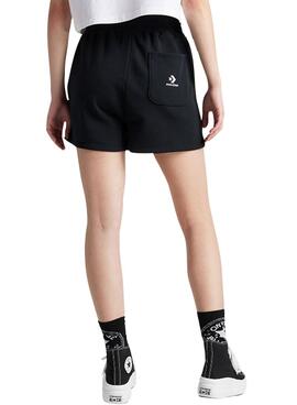 Shorts Converse Star Chevron negro para mujer