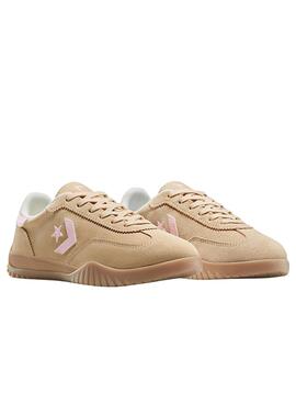 Zapatillas Converse Run Star Trainer Suede camel para mujer