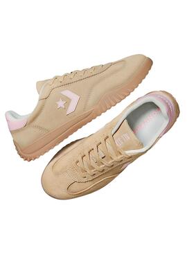 Zapatillas Converse Run Star Trainer Suede camel para mujer