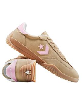 Zapatillas Converse Run Star Trainer Suede camel para mujer