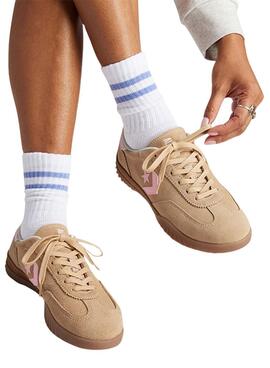 Zapatillas Converse Run Star Trainer Suede camel para mujer