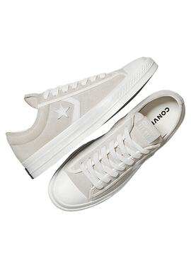 Zapatillas Converse Star Player 76 Suede beige para hombre