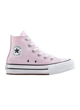 Zapatillas Converse Chuck Taylor All Star Lift Platform rosa para niña y niño